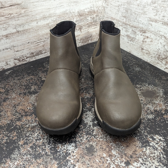 Mens Columbia Yoncalla Mid Boots Sz 13 M Used YM1011 225 Slip Pull On Chelsea - Picture 3 of 7